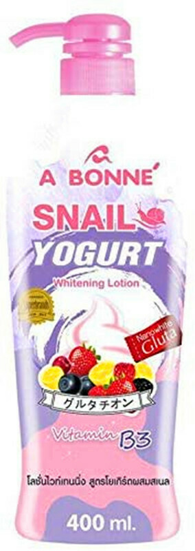 A BONNE Snail Yogurt Whitening Lotion X3 UV Protection 400ml