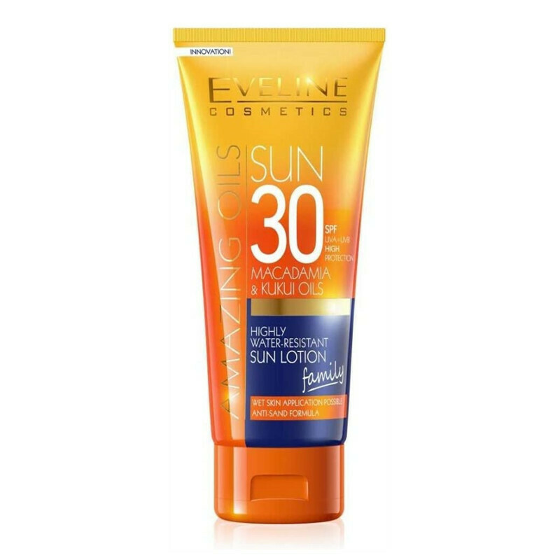Eveline Macadamia And Kukuls Oils Sun Lotion SPF 30, 200 ml 200ml