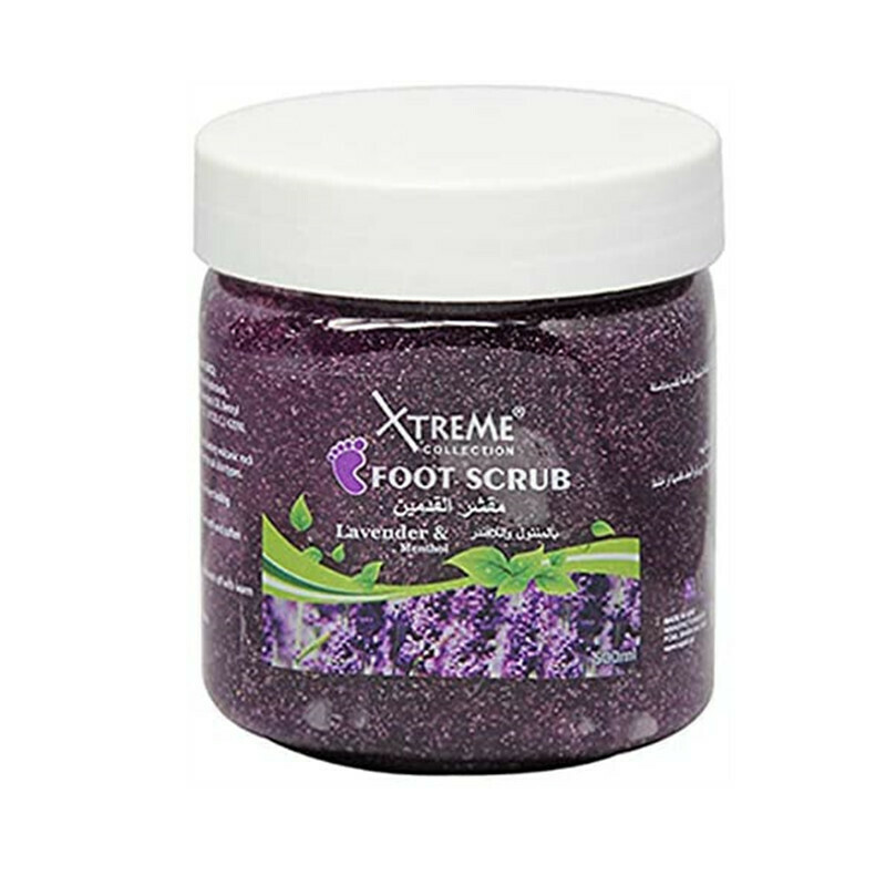 Xtreme Collection Levender and Menthol Foot Scrub, 500 ml