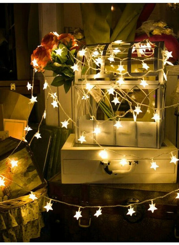 Star Shape LED String Light Warm White 3meter