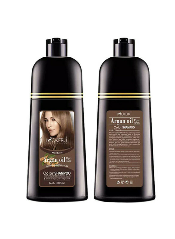 MOKERU Professional Argan Oil Hair Dye Color Shampoo 500ml