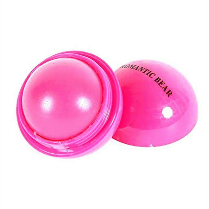 Romantic bear Ball Shaped Lip Balm Pink/Orange/Yellow 10g