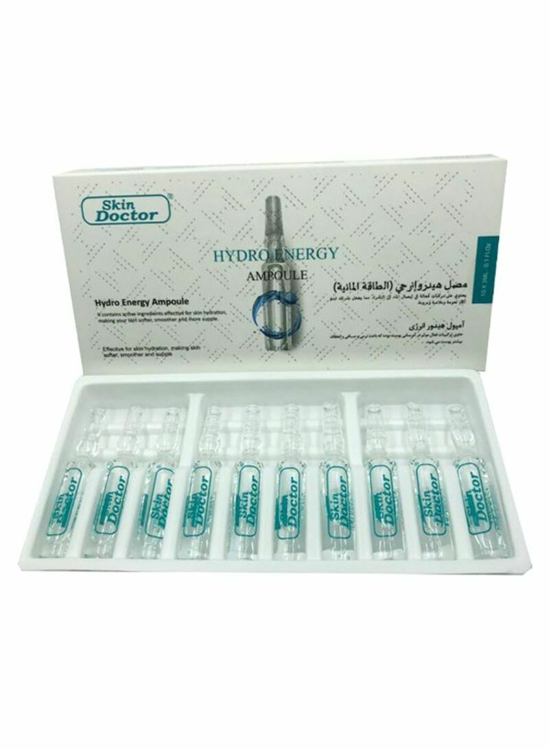 Skin Doctor 10-Piece Hydro Energy Ampoule Moisturizes Set Clear 3 x 10ml