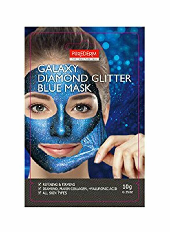 Purederm  Galaxy Diamond Glitter Peel-Off Blue Mask/ Korean Beauty