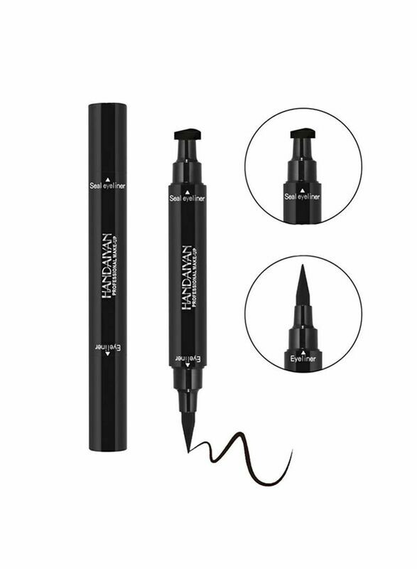 Handaiyan 2 In 1 Waterproof Eyeliner Stamp Black