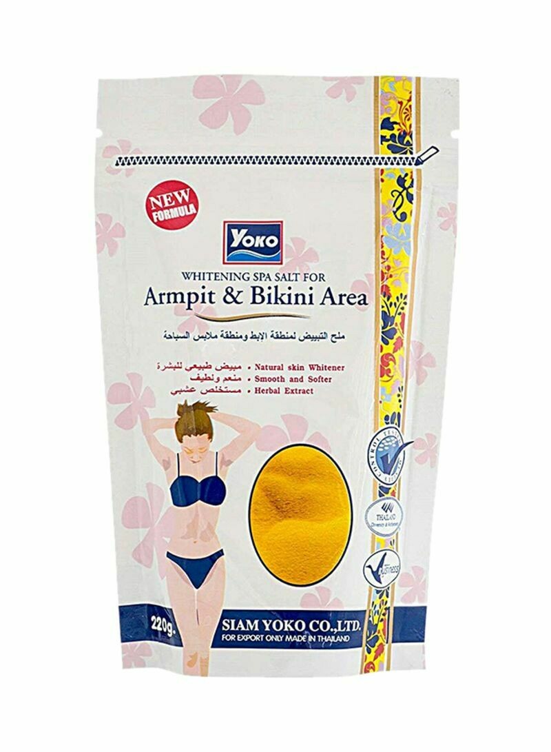 YOKO Armpit And Bikini Area Whitening Spa Salt White 220g