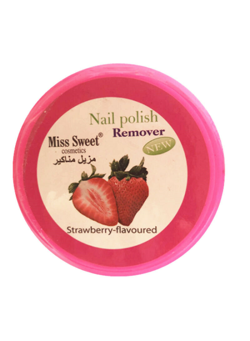Miss Sweet Pack Of Nail Polish Remover Pad Strawberry