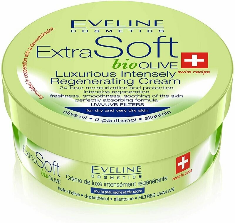 Eveline Extra Soft Bio Olive Luxurious Intensely Regenerating Cream 200ml