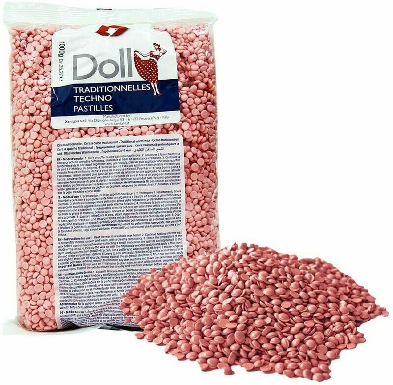 Doll Wax Pastilles Pink 1000g,Rosa
