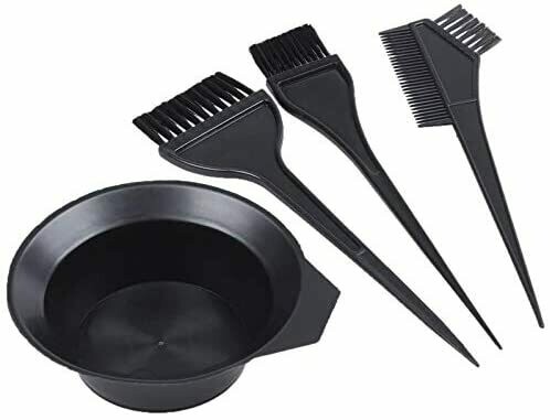 Pack Of 4 Hair Dye Brush Black 20centimeter