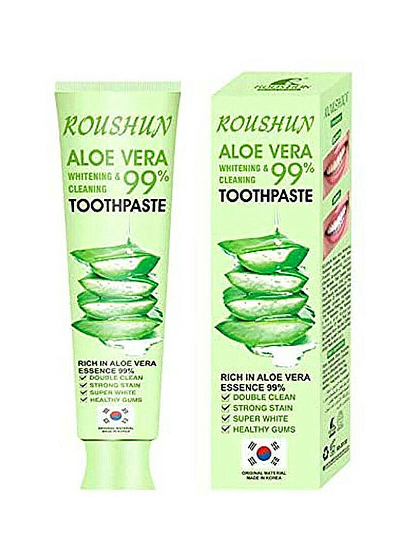 Roushun Aloe Vera Whitening And Cleaning Toothpaste green 100g