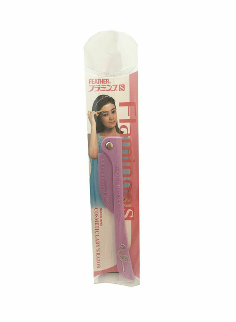Feather-Flamingo Facial Touch-Up Razor Purple