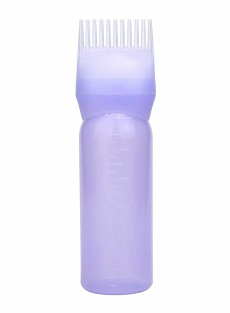 Hair Dye Applicator Bottle With Brush Purple 17 x 4.5centimeter