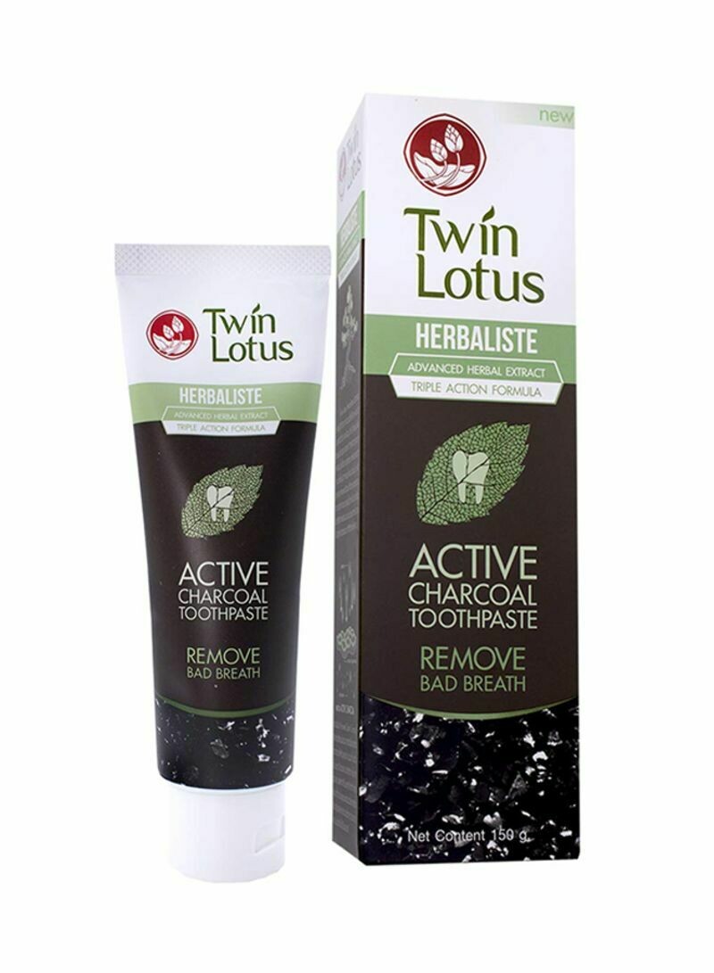 Twin Lotus Herbaliste Active Charcoal Toothpaste Black 150g