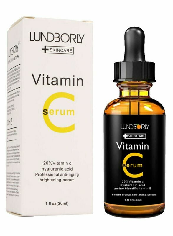 Lundborly Vitamin C Hyaluronic Acid Facial Serum 30ml