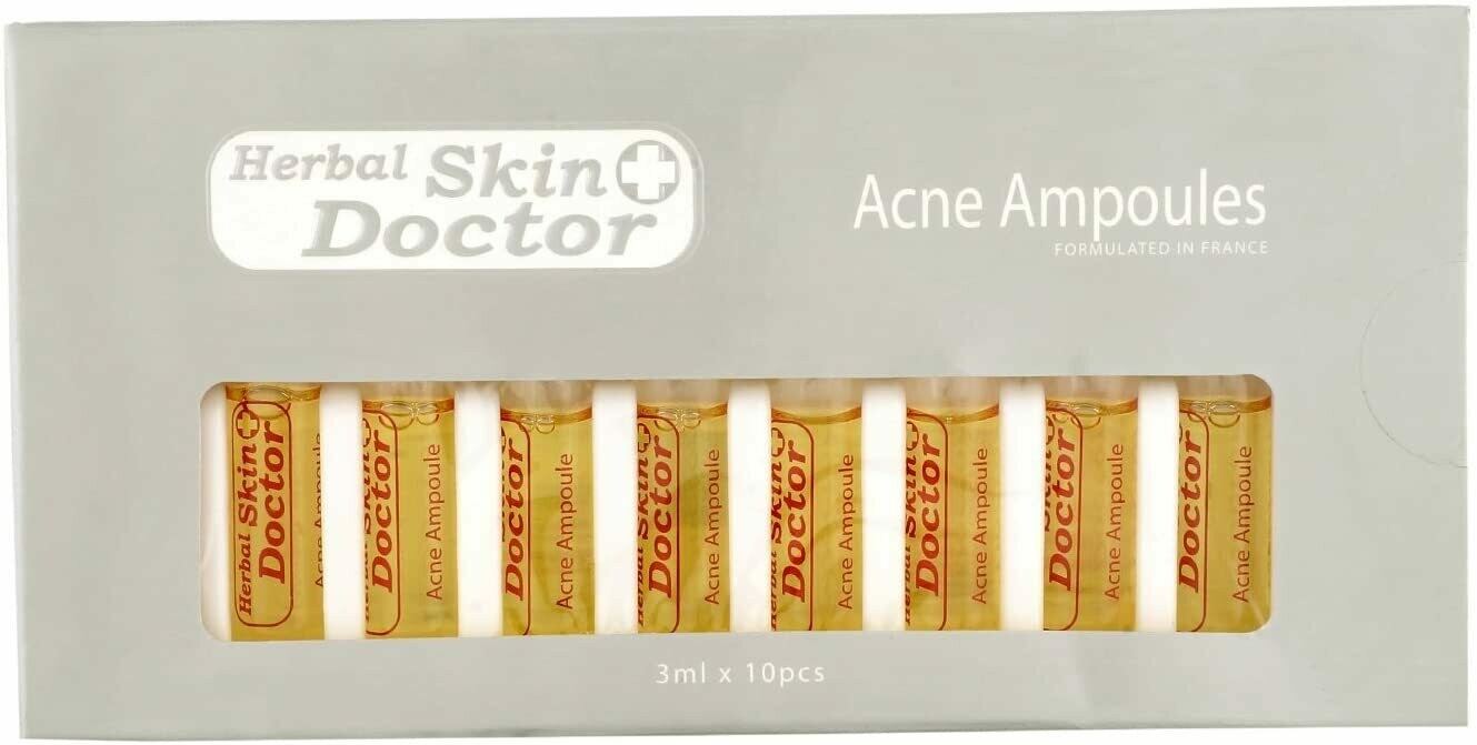 Herbal Skin Doctor Acne and Pimples Face Ampoules (3 ml)-10 Pieces
