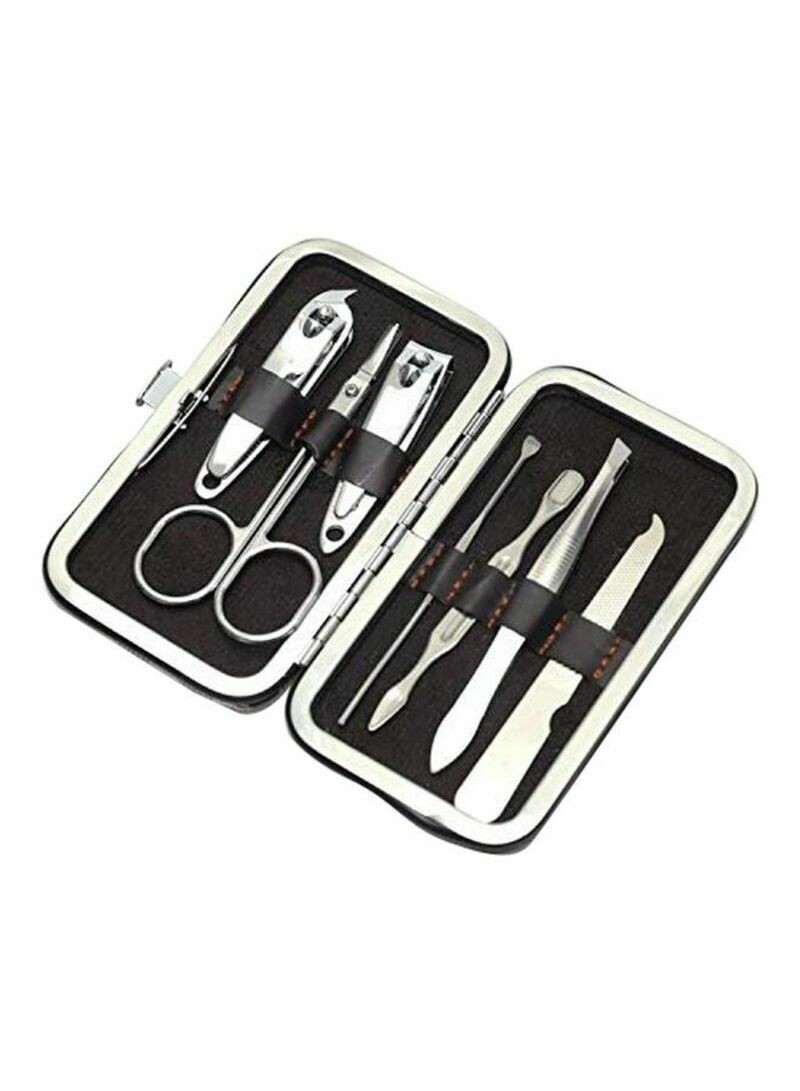 7-Piece Manicure Set Silver Nail Cutter