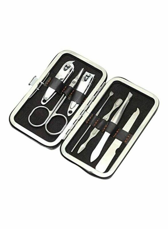 7-Piece Manicure Set Silver Nail Cutter