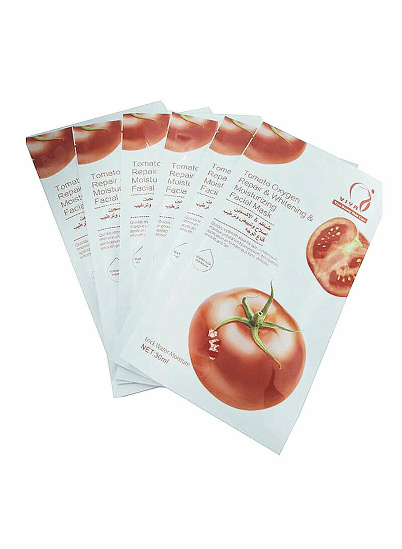 Viya Tomato Facial Whitening Mask 6 Pc