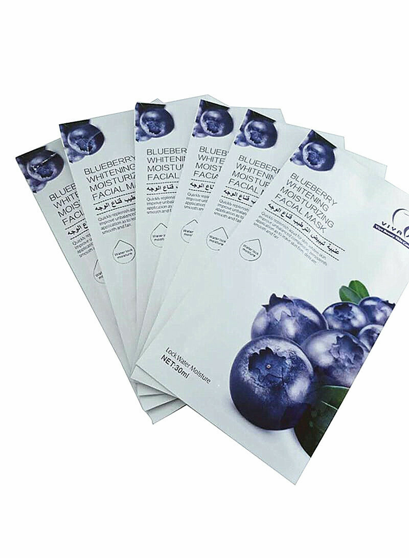 Viya Blueberry Facial Whitening Mask 6 Pc