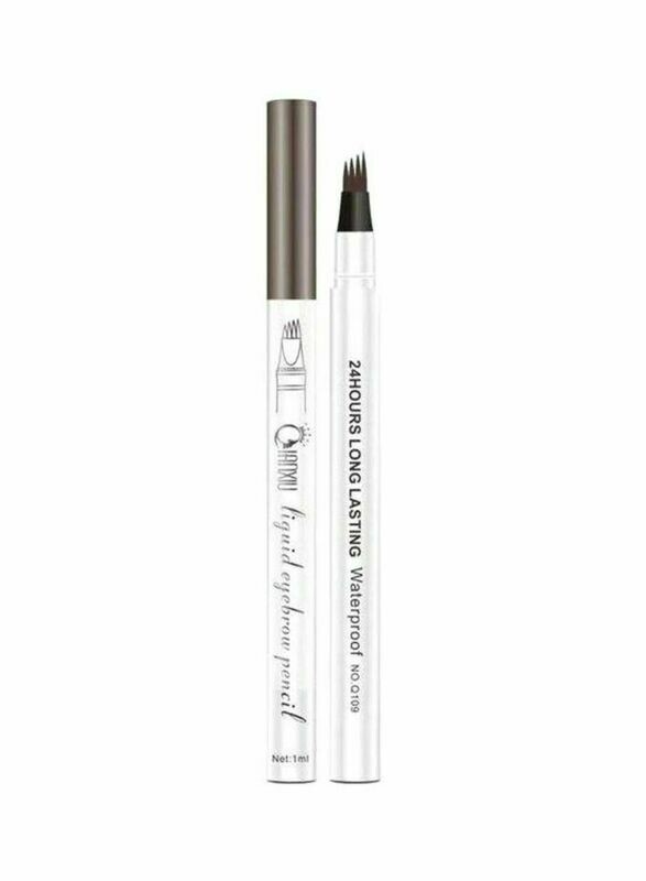 QIANXIU 4 Head 24 Hours Long Lasting Waterproof Liquid Eyebrow Pencil Brown