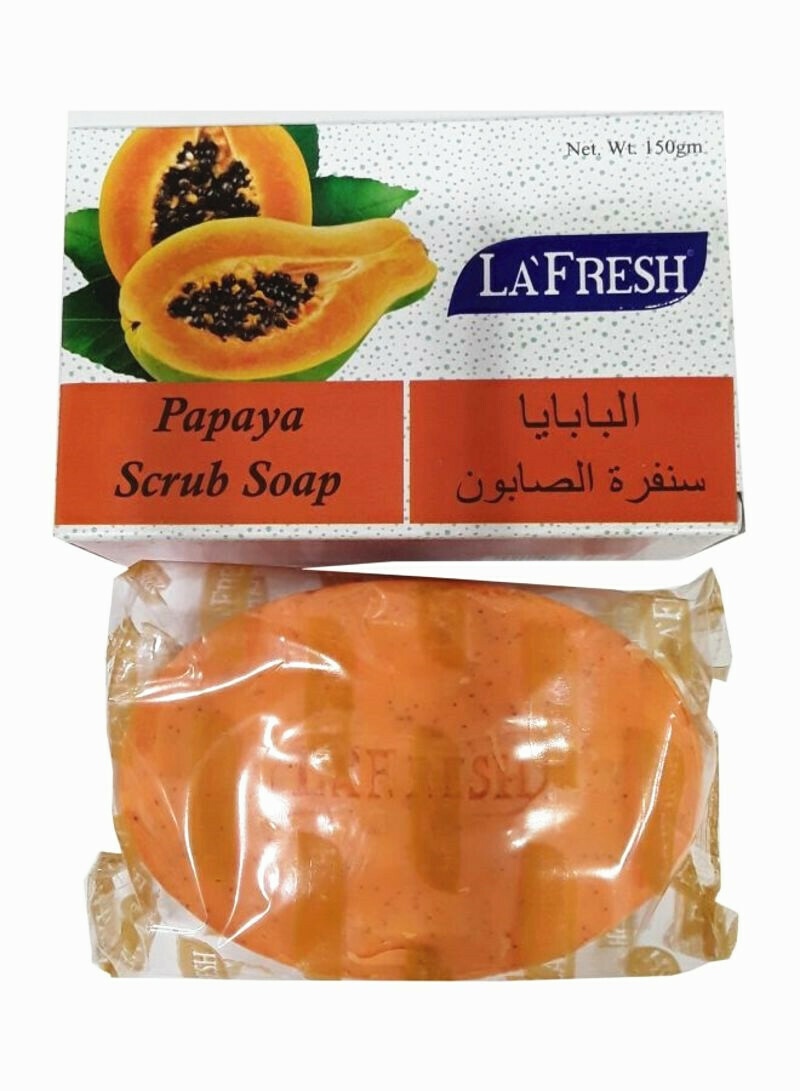 LAFRESH Papaya Scrub Soap 150g