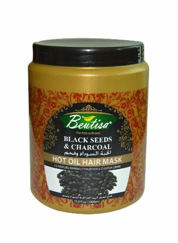 BEUTISA Black Seeds Charcoal Hot Oil Hair Mask 33.8ounce