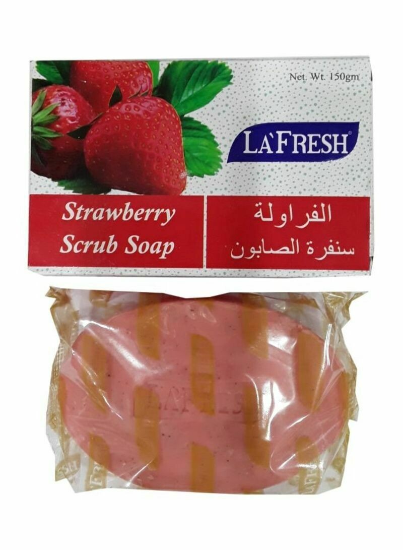 LAFRESH Strawberry Scrub Soap 150g