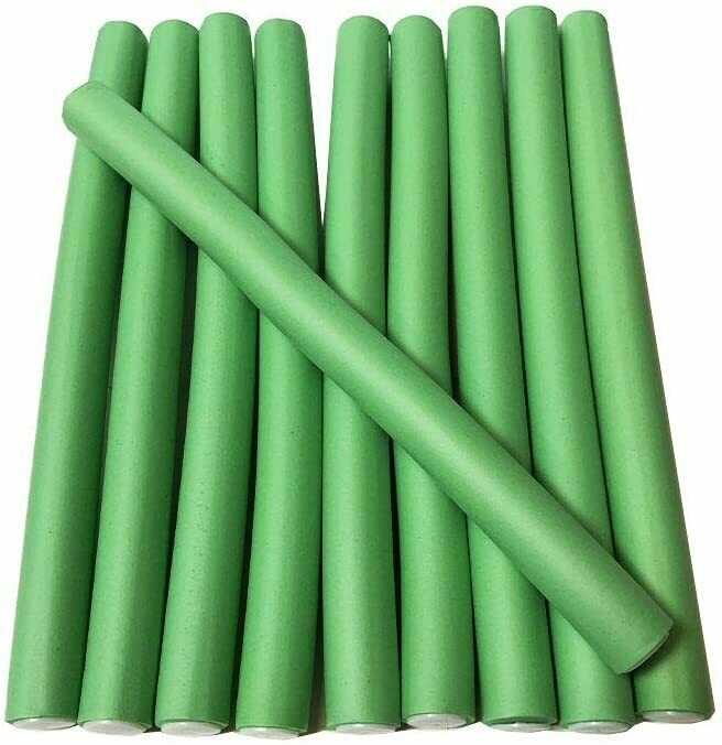 10 Pcs Hair Curlers Roll Stick Soft Sponge Hair Curling Roller(green)