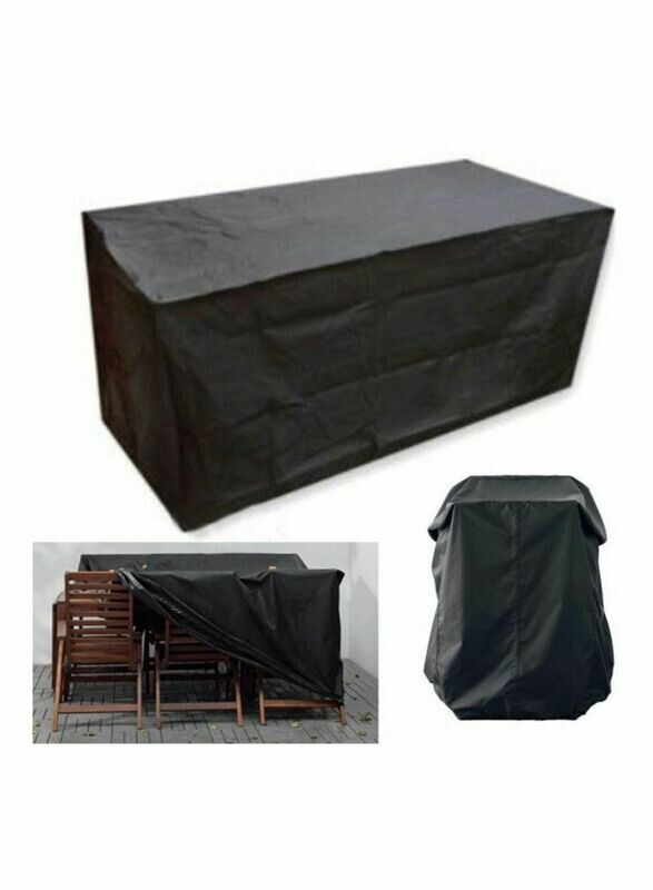 Patio Garden Furniture Cover Black 270X180X89centimeter