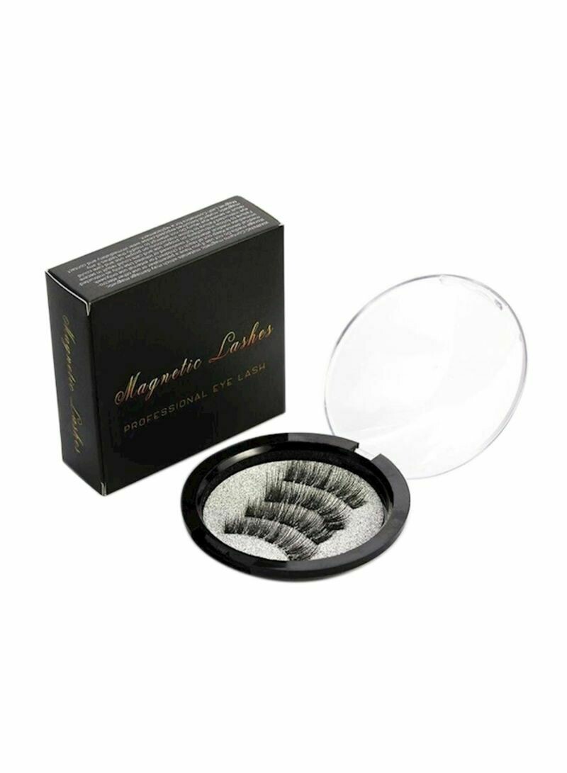 1-Pair 3D Magnetic False Eyelashes Black