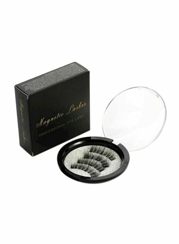 1-Pair 3D Magnetic False Eyelashes Black