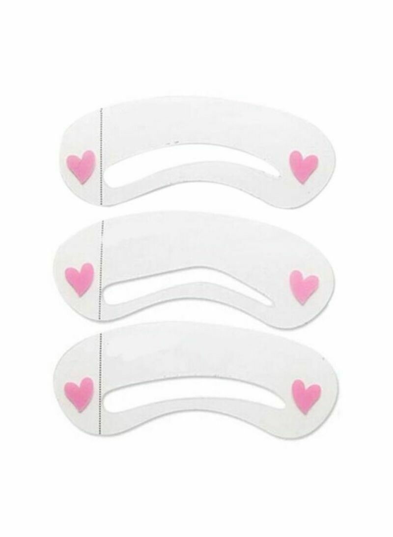 3 Styles Eyebrow Shaper Stencil Kit White