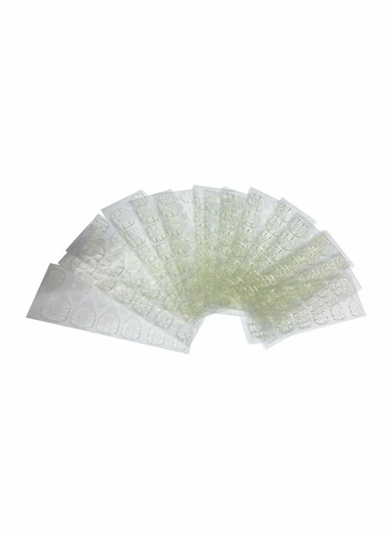 50 Piece Transparent Fake Nail Glue Stickers Clear