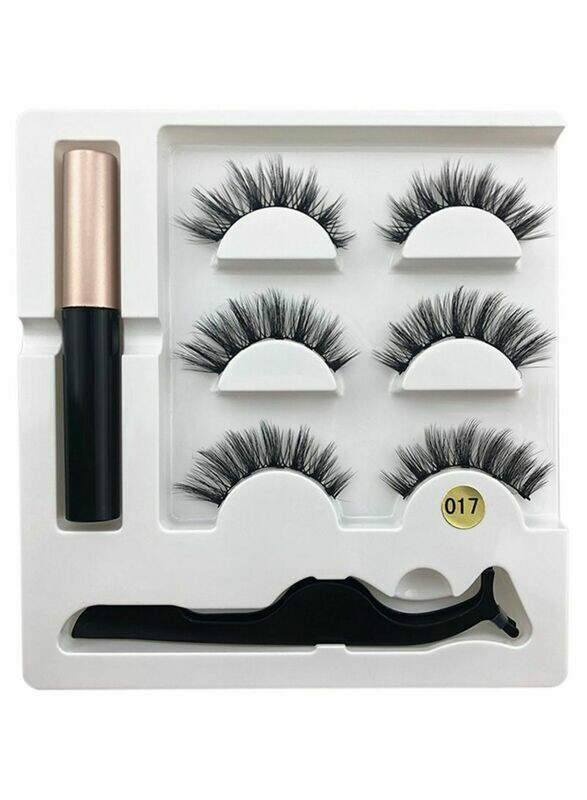 Magnetic False Eyelashes Set Black