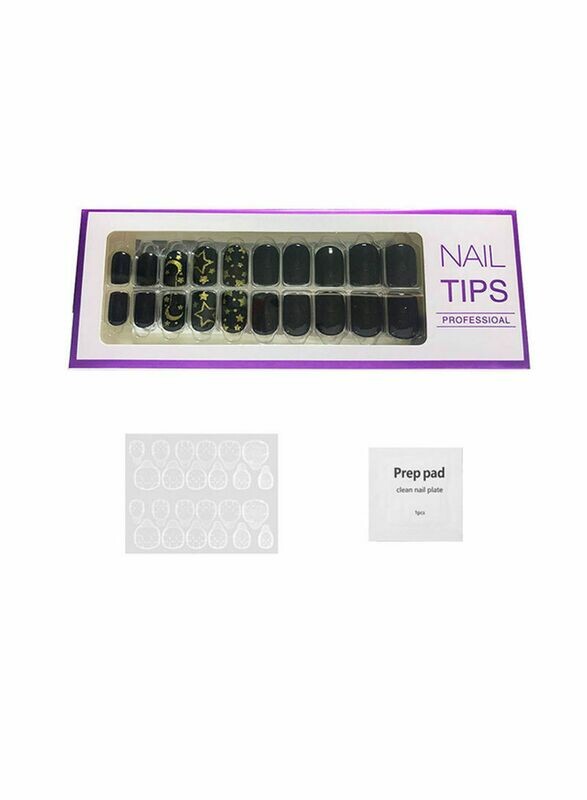20 Piece Fake Nails Tips Black