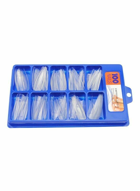 100-Piece False Nail Tips Clear