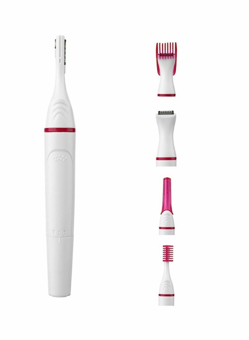 5 In 1 Electric Eyebrow Razor White/Pink