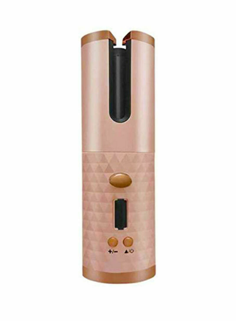 Rechargeable Cordless Automatic Hair Curler Iron Rose Gold