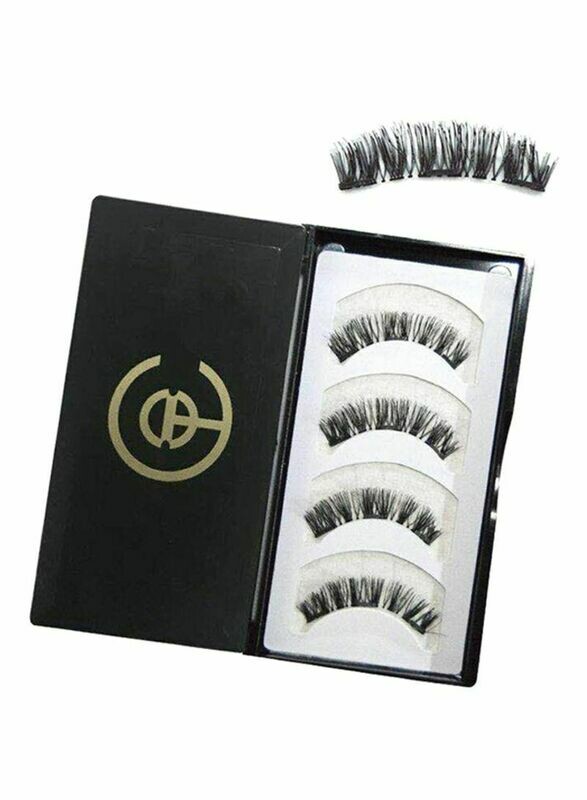 4-Piece Magnetic Eyelashes Set 108 Black