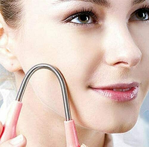 Spring Facial Hair Removal Silver/Pink 190millimeter