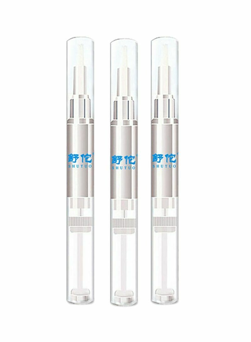 3-Piece Fungal Nail Treatment Pen Clear 3x30ml