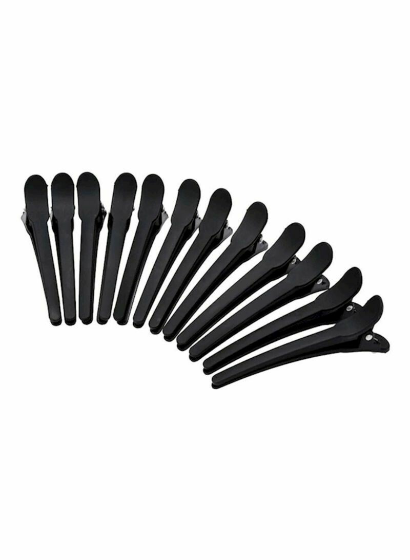 12-Piece Hair Sectioning Clips Black