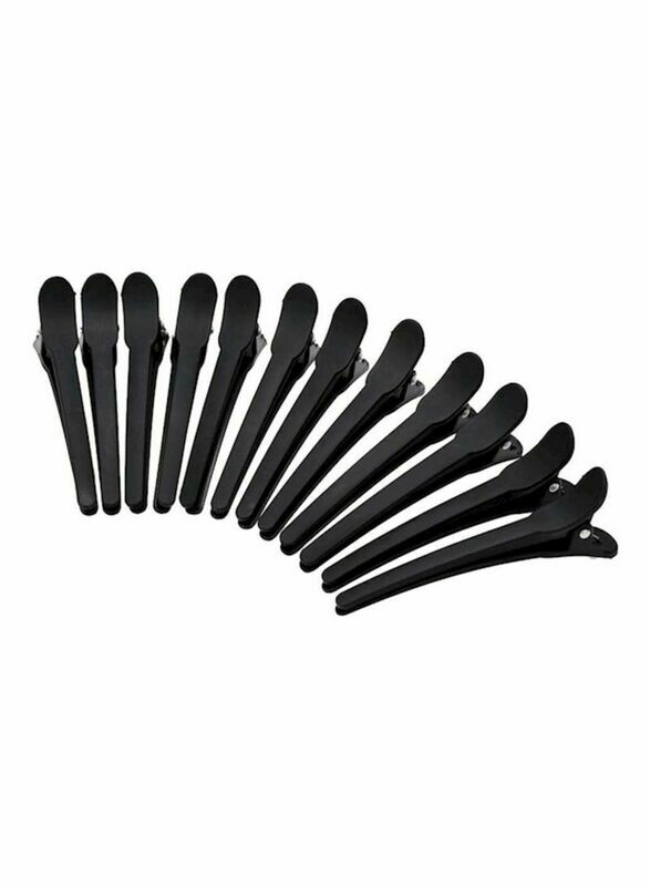 12-Piece Hair Sectioning Clips Black