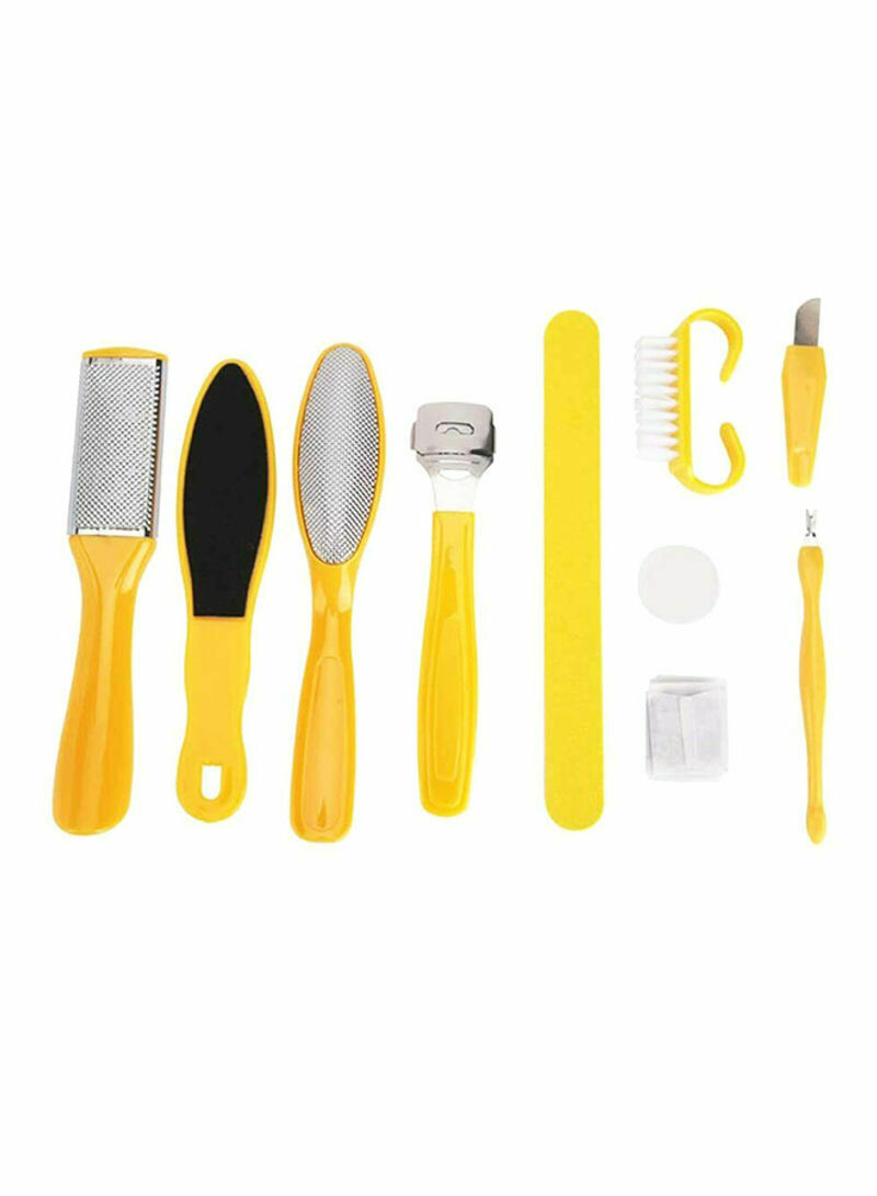 Skin Callus Foot Care File Set Yellow