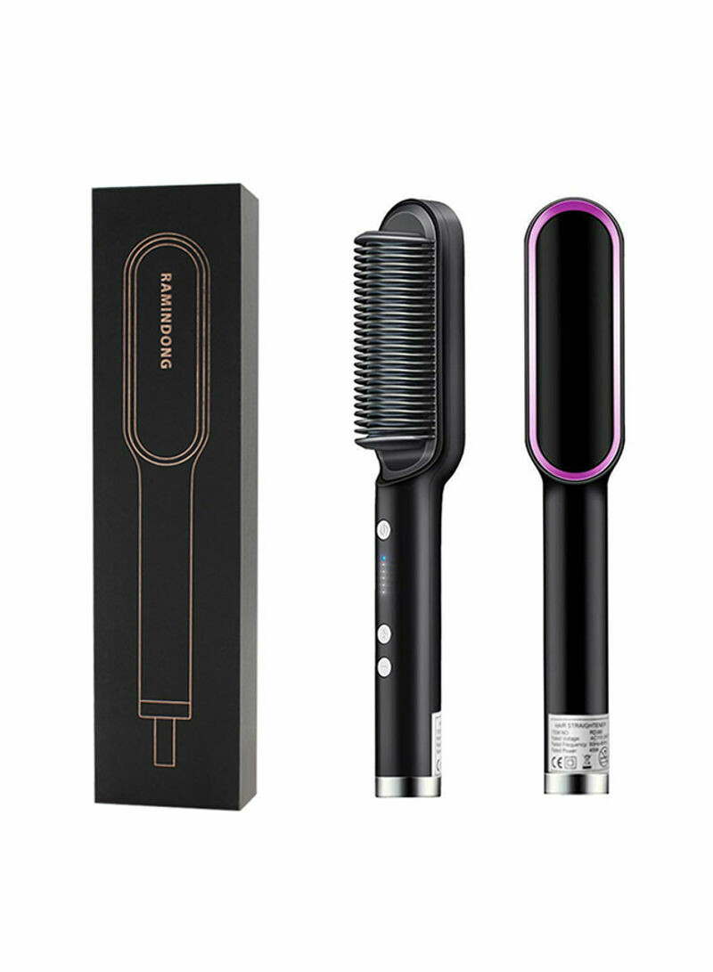 Hair Straightening Comb Black 180g