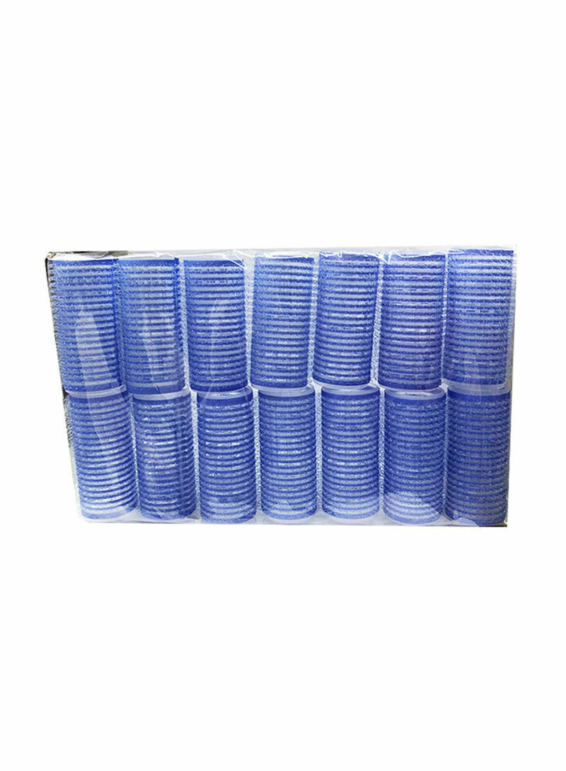 14 Piece Self Grip Hair Roller Curler Set Blue 28millimeter