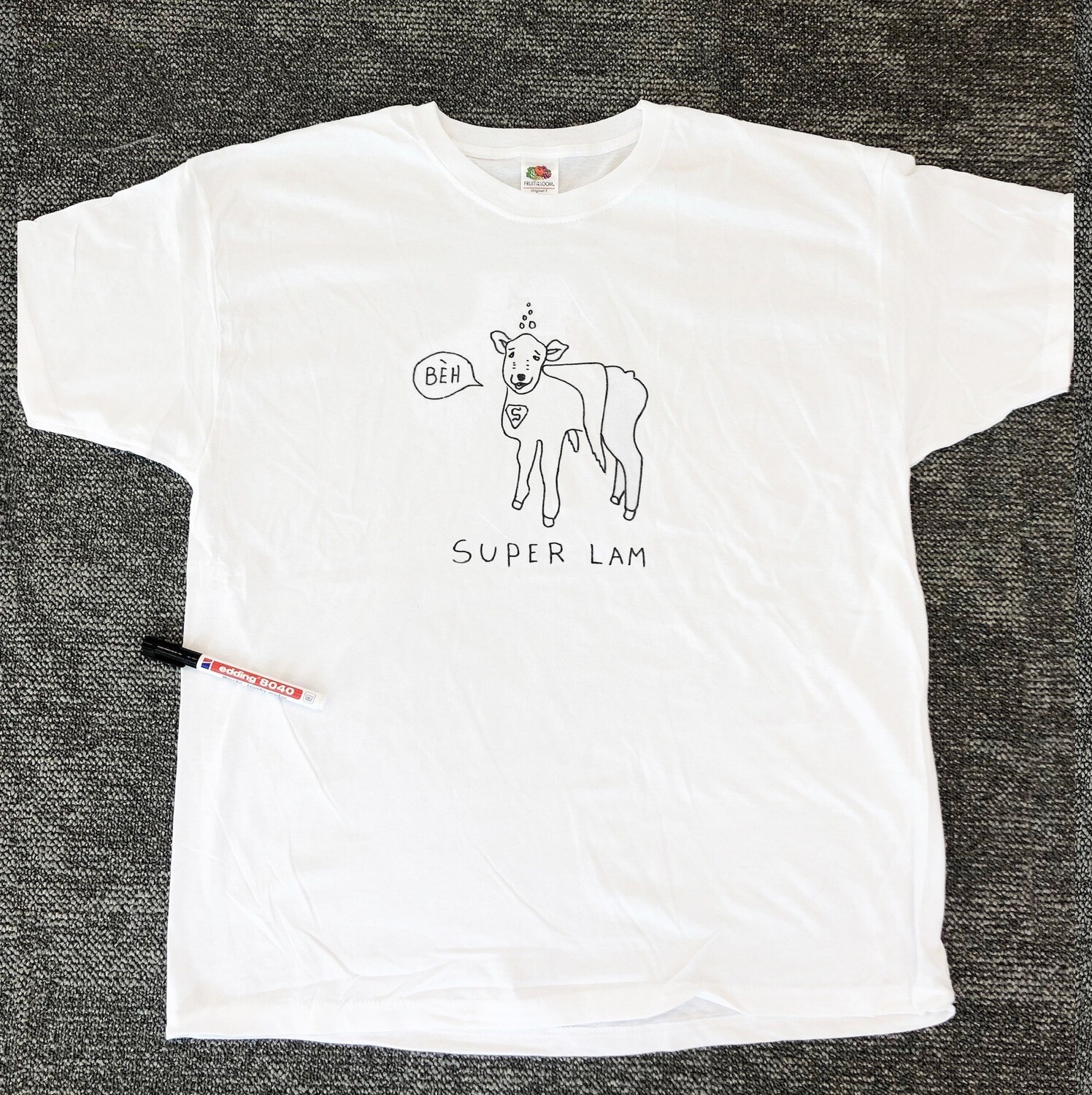Dierenshirt &#39;Super-Lam&#39;