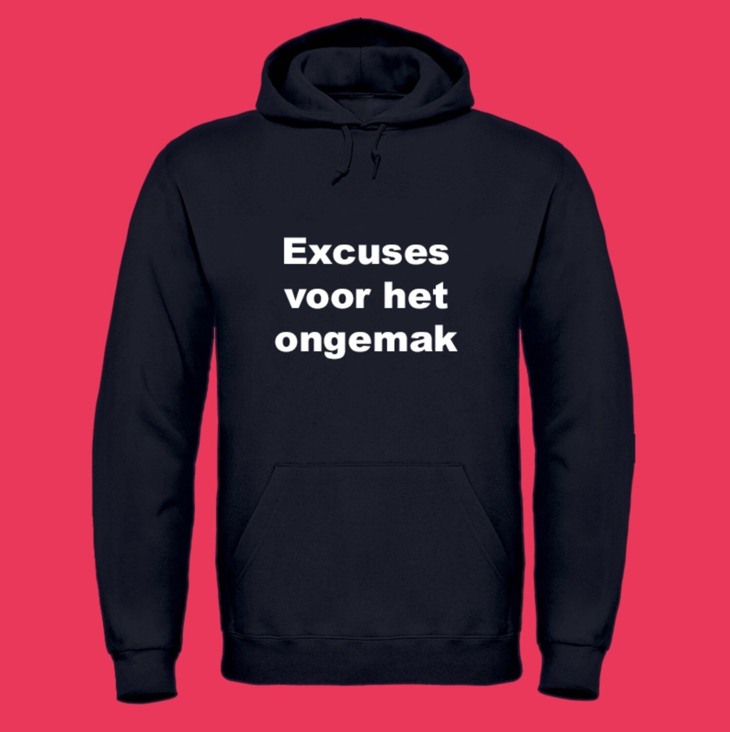 Excuses voor het ongemak (zwart)