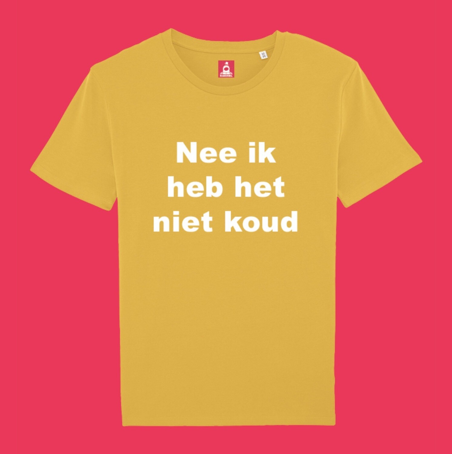 Nee ik heb het niet koud (geel)